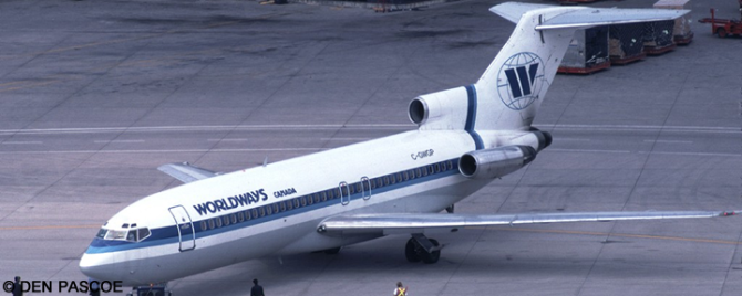 Worldways Canada --Boeing 727-100 Decal