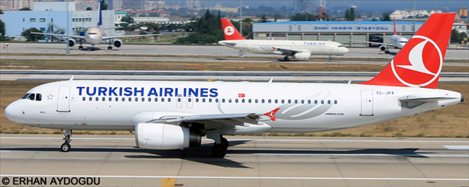 Turkish Airlines Airbus A320 Decal