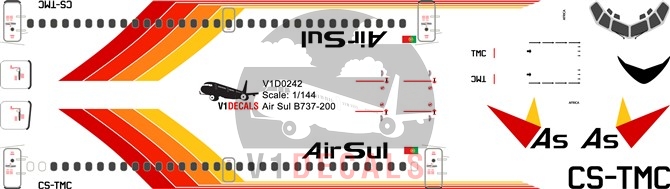 Air Sul -Boeing 737-200 Decal