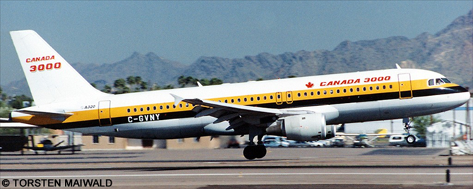 Canada 3000, Monarch Airlines Airbus A320 Decal