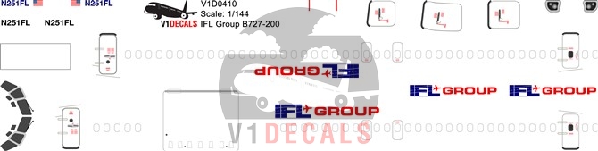 IFL Group -Boeing 727-200 Decal