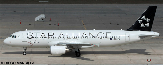 TACA, Star Alliance Various Airlines Airbus A320 Decal