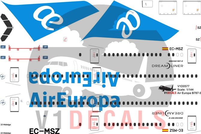 Air Europa Boeing 787-9 Decal