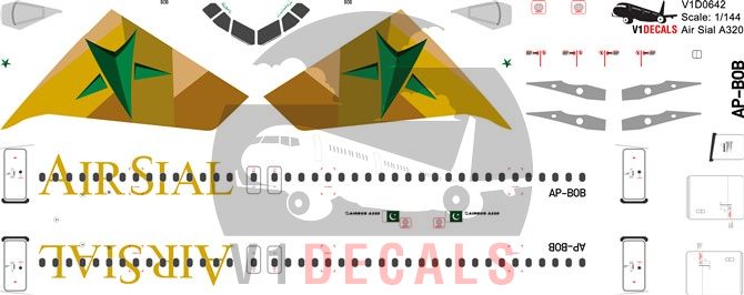 Air Sial Airbus A320 Decal