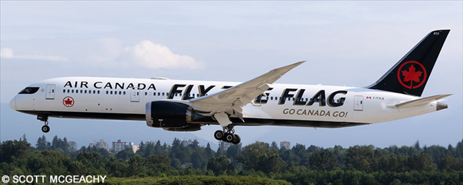 Air Canada Boeing 787-9 Decal