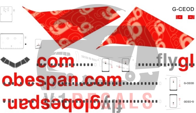 Flyglobespan -Boeing 767-300 Decal