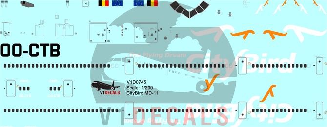 CityBird McDonnell Douglas MD-11 Decal