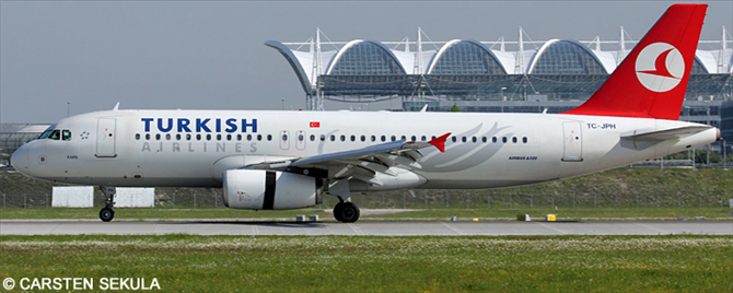 Turkish Airlines Airbus A320 Decal