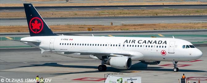 Air Canada Airbus A320 Decal