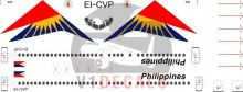 Philippines Airlines PAL -Boeing 737-400 Decal