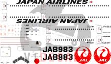 Japan Airlines (JAL) -Boeing 777-200 Decal