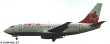 NWT Air (Northwest Territorial) --Boeing 737-200 Decal