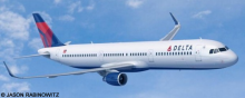 Delta Airlines Airbus A321 Decal