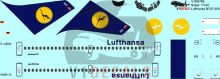 Lufthansa Boeing 737-200 Decal