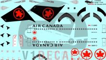 Air Canada Airbus A319 Decal