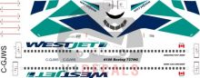 Westjet --Boeing 737-800 Decal